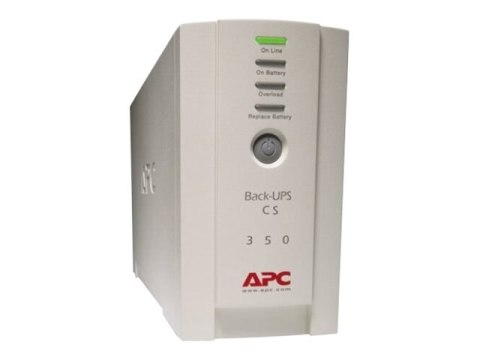 APC Back-UPS CS 350 - UPS - AC 230 V - 210 wat - 350 VA - RS-232, USB - złącza wyjściowe: 4 - beżowy
