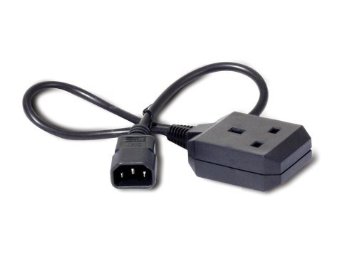 APC - Kabel zasilający - IEC 60320 C14 do BS 1363 (F) - 10 A - 61 cm - czarny - dla P/N: SCL500RMI1U, SCL500RMI1UC, SCL500RMI1UN