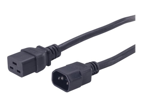 APC - Kabel zasilający - IEC 60320 C19 do IEC 60320 C14 - 2 m - czarny - dla P/N: SCL500RMI1U, SCL500RMI1UC, SCL500RMI1UNC, SMTL