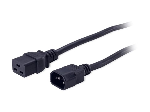 APC - Kabel zasilający - IEC 60320 C19 do IEC 60320 C14 - 2 m - czarny - dla P/N: SCL500RMI1U, SCL500RMI1UC, SCL500RMI1UNC, SMTL