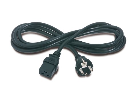 APC - Kabel zasilający - IEC 60320 C19 do power CEE 7/7 (M) - AC 230 V - 2.5 m - czarny - dla P/N: SMT2200I-AR, SMT2200R2I-AR, S
