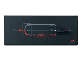 APC Service Bypass Panel - Przełącznik obejściowy (montowany w stojaku) - AC 200/240 V - złącza wyjściowe: 3 - 4U - 19" - czarny