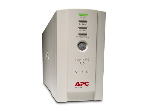 APC Back-UPS CS 500 - UPS - AC 120 V - 300 wat - 500 VA - 1 faza - złącza wyjściowe: 6 - beżowy - APC Take-Back - dla P/N: AR106