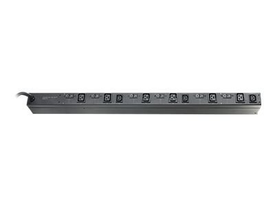 APC Basic Rack PDU Zero U - Jednostka dystrybucji zasilania (montowany w stojaku) - AC 400 V - 22 kW - złącza wyjściowe: 9 (powe