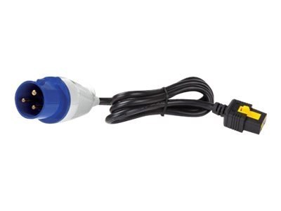 APC - Kabel zasilający - IEC 60309 16A (M) do IEC 60320 C19 - 16 A - 3 m - na zatrzask - czarny - dla P/N: SMT2200I-AR, SMT2200R