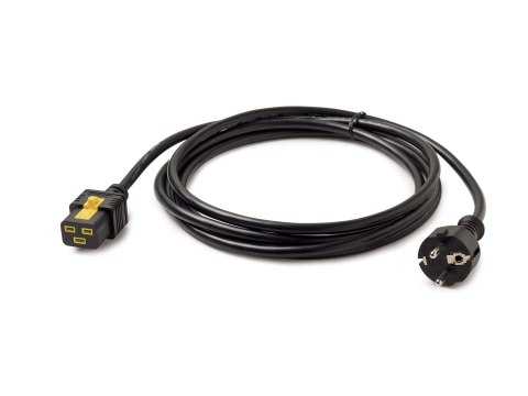 APC - Kabel zasilający - IEC 60320 C19 do power CEE 7/7 (M) - AC 240 V - 16 A - 3 m - czarny - dla P/N: SMT2200I-AR, SMT2200R2I-
