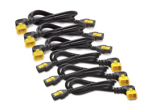 APC - Kabel zasilający - power IEC 60320 C13 do IEC 60320 C14 - 10 A - 61 cm - złącze 90° - czarny - Cały świat - dla P/N: SCL50