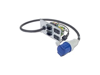 APC - Linka dystrybucji zasilania - AC 230 V - wejście: zasilanie - złącza wyjściowe: 3 (IEC 60320 C19, IEC 60309) - dla Symmetr