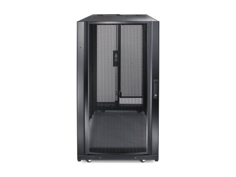APC NetShelter SX - Stojak - czarny - 24U - 19" - Zgodność z TAA - dla P/N: SMTL1500RM3UC, SMTL1500RMI3UC, SRT3000XLAUS, SRTL3KR