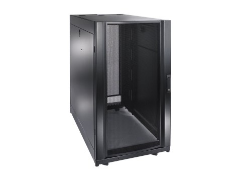 APC NetShelter SX - Stojak - czarny - 24U - 19" - Zgodność z TAA - dla P/N: SMTL1500RM3UC, SMTL1500RMI3UC, SRT3000XLAUS, SRTL3KR