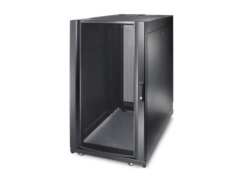 APC NetShelter SX - Stojak - czarny - 24U - 19" - Zgodność z TAA - dla P/N: SMTL1500RM3UC, SMTL1500RMI3UC, SRT3000XLAUS, SRTL3KR