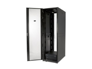 APC NetShelter SX - Stojak - czarny - 48U - 19" - Zgodność z TAA - dla P/N: SMT2200I2U-BR, SRT1000XLA, SRT1500XLA, SRT2200XLA, S
