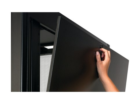 APC NetShelter SX - Stojak - czarny - 48U - 19" - Zgodność z TAA - dla P/N: SMT2200I2U-BR, SRT1000XLA, SRT1500XLA, SRT2200XLA, S