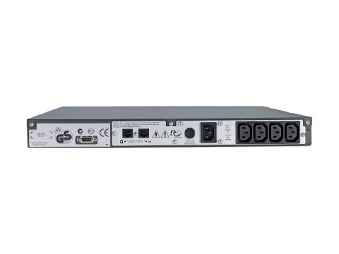 APC Smart-UPS SC 450VA - UPS (montowany w stojaku) - AC 230 V - 280 wat - 450 VA - RS-232 - złącza wyjściowe: 4 - 1U - szary - d