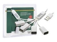 DIGITUS DA-70216 Slim Spider USB Hub - Koncentrator - 4 x USB 2.0 - stacjonarny