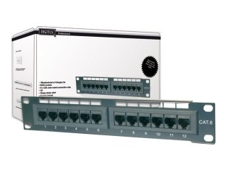 DIGITUS DN-91512S - Krosownica - CAT 5e - RJ-45 X 12 - 1U - 10"