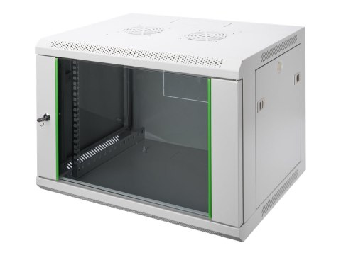 DIGITUS Professional Line DN-19 09-U-EC - Szafa - do montażu na ścianie - szary, RAL 7035 - 9U - 19"