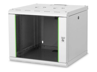 DIGITUS SoHoline DN-19 09U-6/6 - Szafa - do montażu na ścianie - szary, RAL 7035 - 9U - 19"