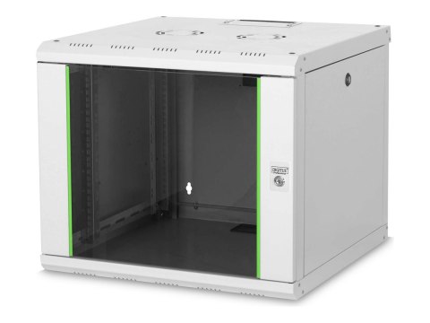 DIGITUS SoHoline DN-19 09U-6/6 - Szafa - do montażu na ścianie - szary, RAL 7035 - 9U - 19"