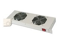 Digitus DN-19 FAN-2-HO - Zestaw wentylatorów do stojaka - 19"