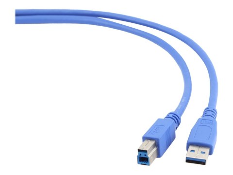 Gembird - Kabel USB - USB Typ A (M) do USB Type B (M) - USB 3.0 - 1.8 m - odlewany - niebieski