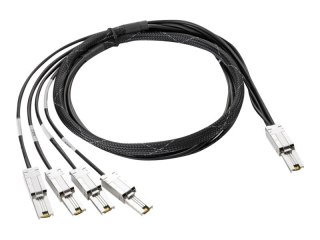 HPE - Kabel zewnętrzny SAS - 4 pasma - 26 pin 4x ekranowany Mini MultiLane SAS (SFF-8088) (M) do 26 pin 4x ekranowany Mini Multi