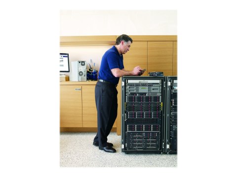 HPE StorageWorks MSL2024 - Biblioteka taśmowa - LTO Ultrium - maks. napędów: 2 - do montowania w stojaku - 2U - czytnik kodów kr