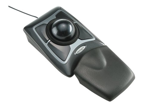Kensington Expert Mouse - Manipulator kulkowy - prawo i leworęczna - optyczna - 4 przyciski - przewodowa - USB - czarny