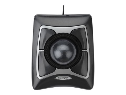 Kensington Expert Mouse - Manipulator kulkowy - prawo i leworęczna - optyczna - 4 przyciski - przewodowa - USB - czarny