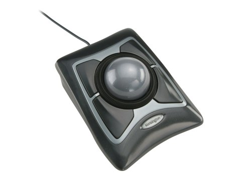 Kensington Expert Mouse - Manipulator kulkowy - prawo i leworęczna - optyczna - 4 przyciski - przewodowa - USB - czarny