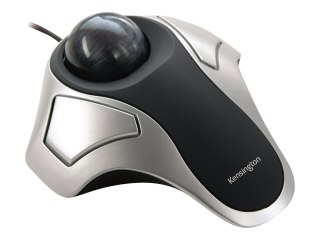 Kensington Orbit Optical Trackball - Manipulator kulkowy - prawo i leworęczna - optyczna - 2 przyciski - przewodowa - USB - sreb