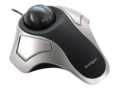 Kensington Orbit Optical Trackball - Manipulator kulkowy - prawo i leworęczna - optyczna - 2 przyciski - przewodowa - USB - sreb