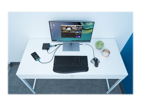 Kensington Orbit Optical Trackball - Manipulator kulkowy - prawo i leworęczna - optyczna - 2 przyciski - przewodowa - USB - sreb