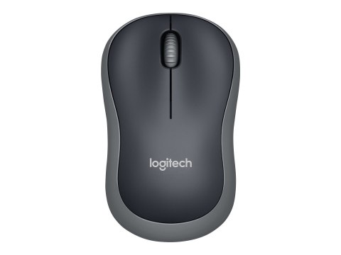 Logitech M185 - Mysz - optyczna - bezprzewodowa - 2.4 GHz - odbiornik bezprzewodowy USB - szary