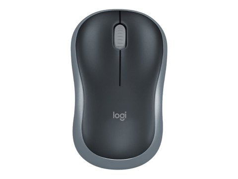 Logitech M185 - Mysz - optyczna - bezprzewodowa - 2.4 GHz - odbiornik bezprzewodowy USB - szary