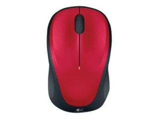 Logitech M235 - Mysz - optyczna - bezprzewodowa - 2.4 GHz - odbiornik bezprzewodowy USB - czerwony