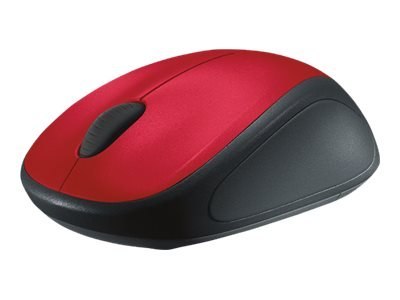 Logitech M235 - Mysz - optyczna - bezprzewodowa - 2.4 GHz - odbiornik bezprzewodowy USB - czerwony