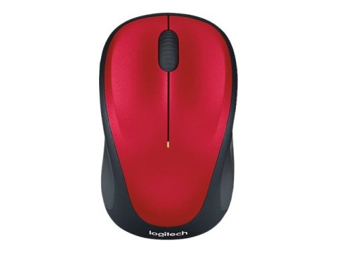 Logitech M235 - Mysz - optyczna - bezprzewodowa - 2.4 GHz - odbiornik bezprzewodowy USB - czerwony