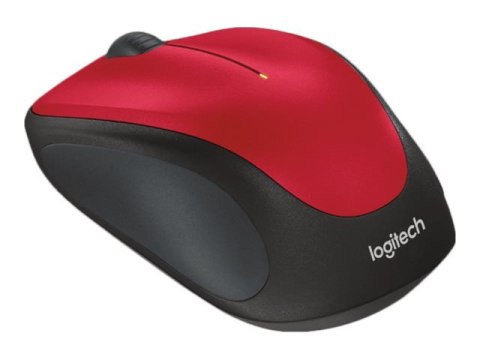 Logitech M235 - Mysz - optyczna - bezprzewodowa - 2.4 GHz - odbiornik bezprzewodowy USB - czerwony