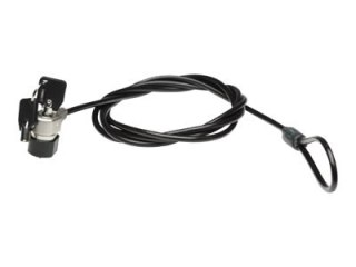 Manhattan Mobile Security Laptop Lock, Key Lock, 1.8m, Compatible with Kensington style locks, Strong Steel Cable (5mm thick), D