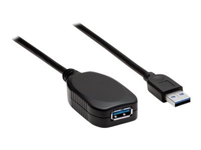 Manhattan USB-A to USB-A Extension Cable, 5m, Male to Female, Active, 5 Gbps (USB 3.2 Gen1 aka USB 3.0), Built In Repeater, Supe