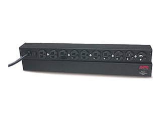 APC Basic Rack-Mount PDU - Linka dystrybucji zasilania (montowany w stojaku) - AC 120 V - 1.8 kW - wejście: NEMA 5-15 - złącza w