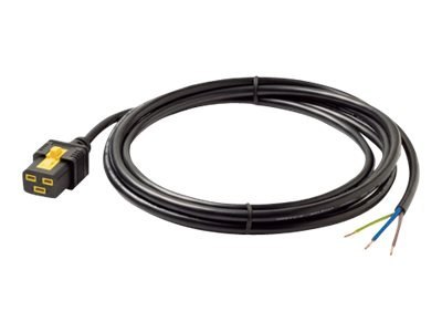 APC - Kabel zasilający - IEC 60320 C19 do stałe połączenie 3-żyłowe - AC 240 V - 16 A - 3 m - czarny - dla P/N: SMT2200I-AR, SMT