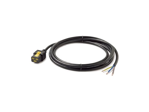 APC - Kabel zasilający - IEC 60320 C19 do stałe połączenie 3-żyłowe - AC 240 V - 16 A - 3 m - czarny - dla P/N: SMT2200I-AR, SMT