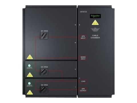 APC Maintenance Bypass Panel - Przełącznik obejściowy - 400 V - trójfazowa - czarny - dla Symmetra PX 160kW, 96kW
