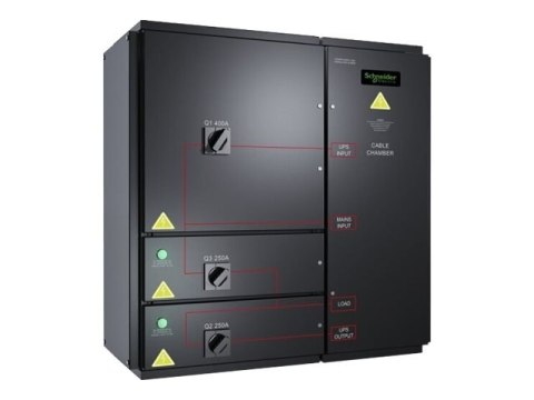 APC Maintenance Bypass Panel - Przełącznik obejściowy - 400 V - trójfazowa - czarny - dla Symmetra PX 160kW, 96kW