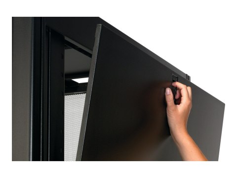 APC NetShelter SX Networking Enclosure with Sides - Stojak - czarny - 48U - 19" - Zgodność z TAA - dla P/N: SMT1000RM1U, SMT750R