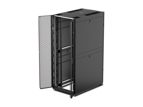 APC NetShelter SX Networking Enclosure with Sides - Stojak - czarny - 48U - 19" - Zgodność z TAA - dla P/N: SMT1000RM1U, SMT750R