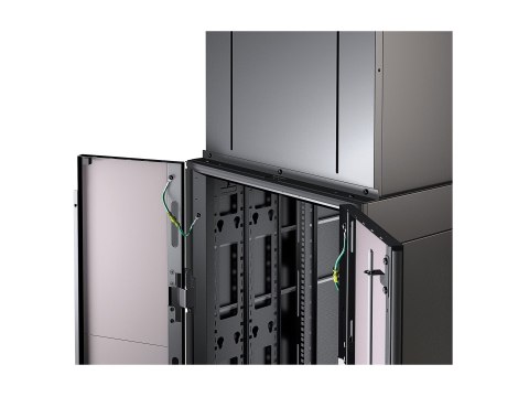 APC - Przewód wydechowy w szafie typu rack - czarny - dla P/N: AR3103, AR3103SP, AR3106SP, AR9300SP, AR9307SP, SRT1000RMXLI, SRT