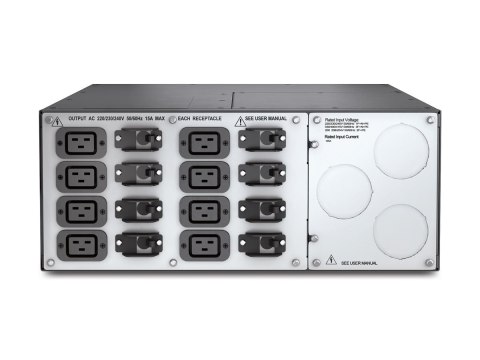 APC Service Bypass Panel - Przełącznik obejściowy (montowany w stojaku) - AC 220/230/240/380/400 V - 20000 VA - złącza wyjściowe